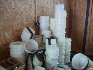 Archipel des Salins/ bacs recyclés/ E. D'Aversa