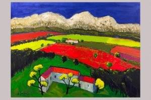 G. Coulomb "Bastide aux champs rouges"