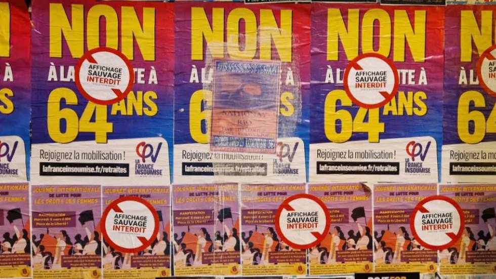 Affichage sauvage / Photo Jeunes républicains 63