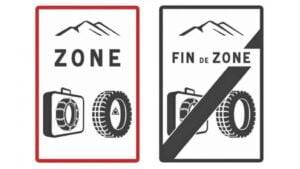 Panneaux Pneus neige loi Montagne II Panneaux Pneus neige loi Montagne II