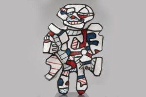 Dubuffet, personnage pour Washington Parade. époxy peint au polyuréthane n°0/7 1973. – Fondation Dubuffet