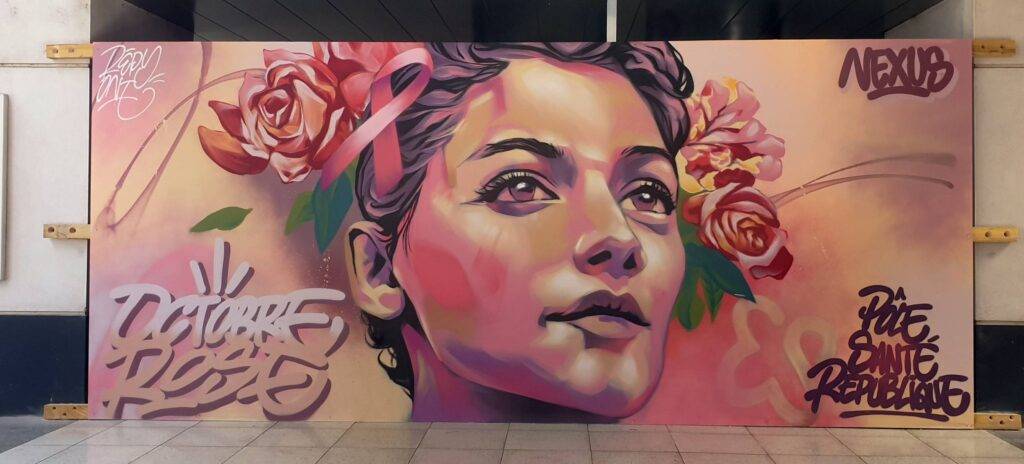 Fresque Repy One Octobre rose / Photo 7 Jours à Clermont