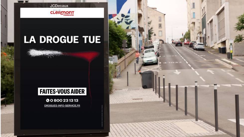 La drogue tue Panneau JCDecaux