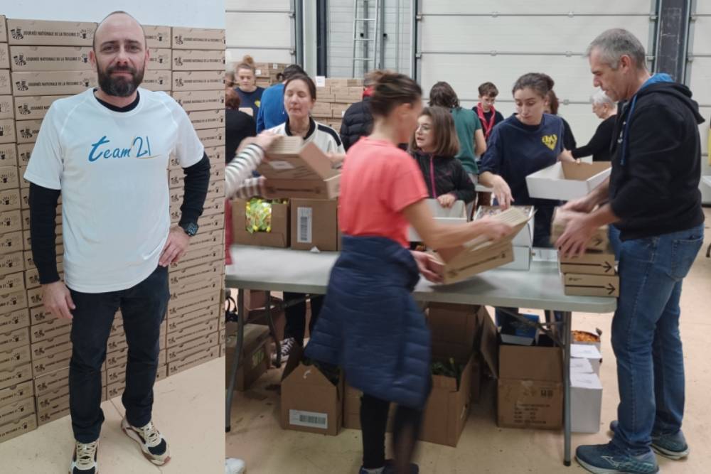 Nicolas Jacquet et les bénévoles Photos P. Thivat