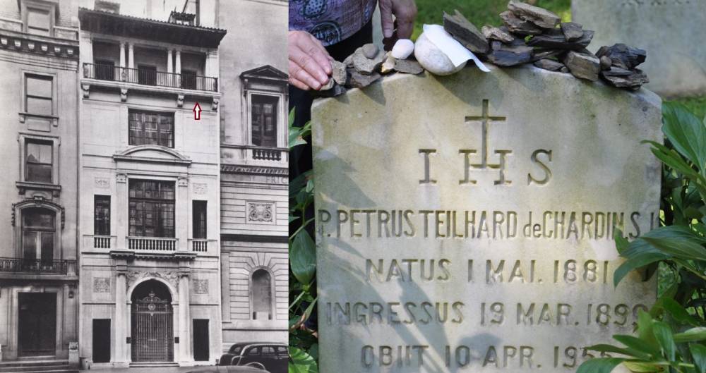 De son bureau new yorkais... Au noviciat des jésuites de St. Andrew on Hudson. © American Teilhard Association