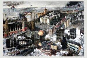 Olesia Trofymenko Marioupol 2022 présentée dans l'exposition UKRAFT