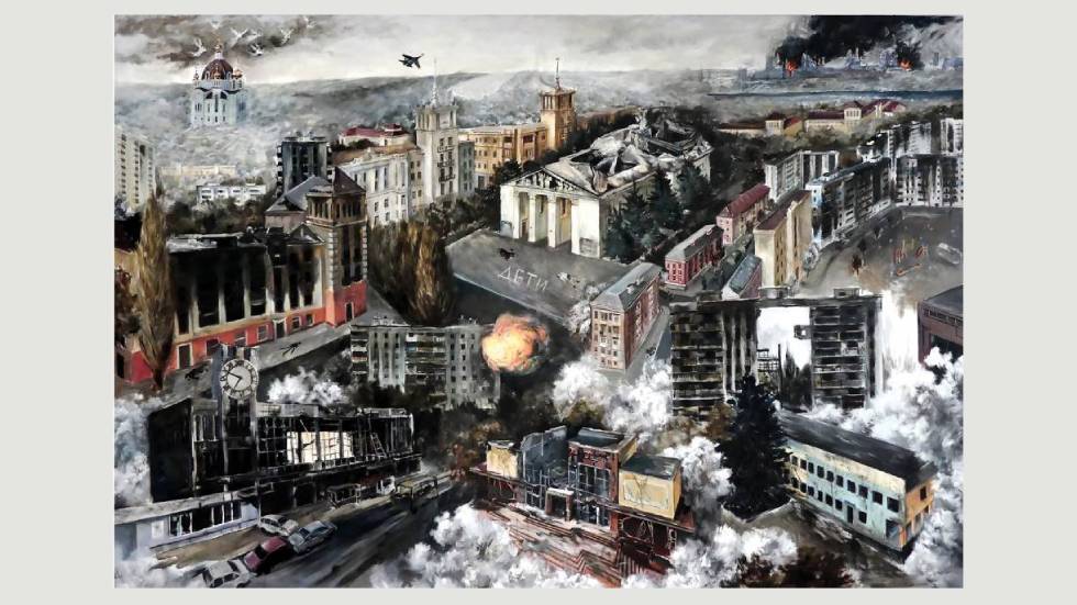 Olesia Trofymenko Marioupol 2022 présentée dans l'exposition UKRAFT