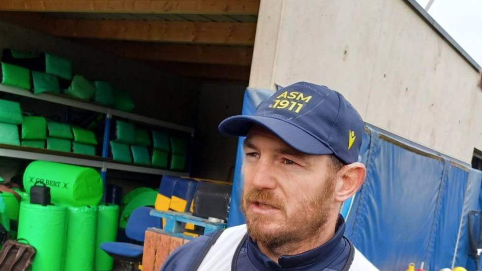 Frédéric Charrier entraîneur des trois-quarts ASM / Photo Philippe Thivat