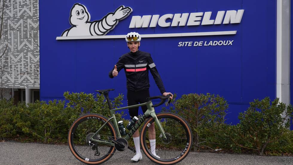 Romain Bardet, ambassadeur Michelin. © Michelin